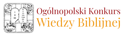 logo ogólnopolskiego konkursu wiedzy biblijnej